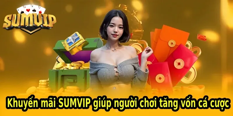 Khuyến mãi SUMVIP giúp người chơi tăng vốn cá cược Khuyến mãi SUMVIP giúp người chơi tăng vốn cá cược