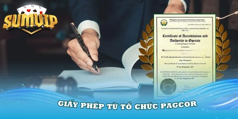 PAGCOR Philippines cấp giấy phép hoạt động SUMVIP
